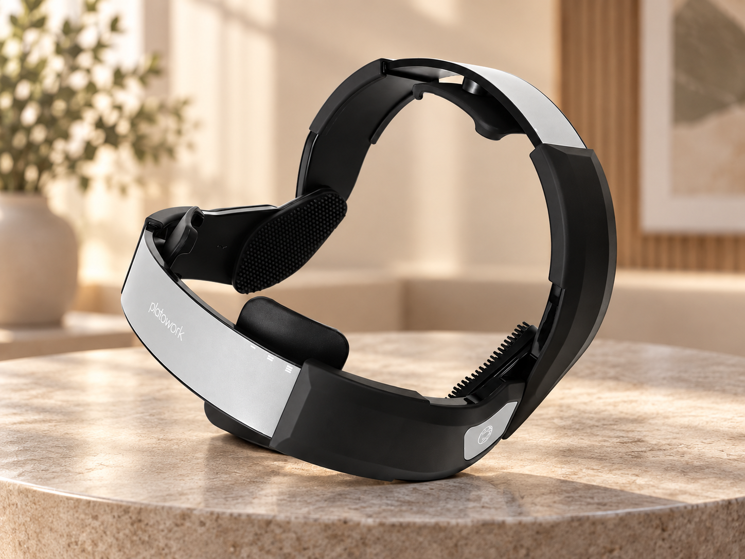 PlatoCare kompaktes Einkanal-tDCS-Headset mit Smartphone-App